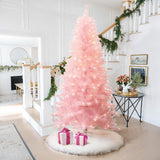 enjoy-the-holidays-with-this-6.5ft-pre-lit-pink-full-artificial-christmas-tree