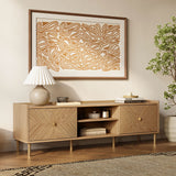 Nari Modern Oak TV Stand with Storage for TVs up to 65''