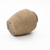 Rustic Golden Brown Round Terracotta Vase,10.2''