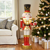 Christmas Nutcracker Red Soldier with Presents & Lights,4ft