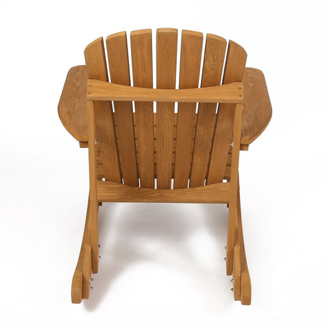 Rocking adirondack chair, solid wood