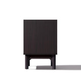 Modi Wenge Nightstand End Table with Faux Marble Top, 19"