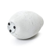 Oval Antique White Vase, 15.8'' H