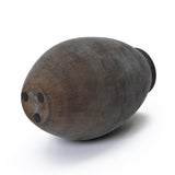 Oval Antique Brown Vase, 15.8'' H