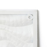 White Metal Wall Decor with Gold Wave Accents, Set of 2, 39.5'' H