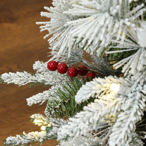 led-christmas-tree-with-cherries-and-white-branch-flocking