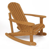 Rocking adirondack chair, solid wood