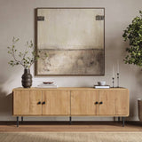 Mira Modern Oak TV Stand with Storage for TVs up to 70''