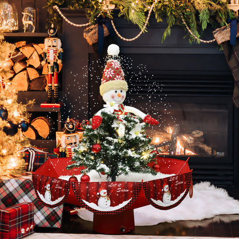 Animated Musical Snowing Snowman Decor with LED Lights