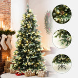 Pre-Lit Green Christmas Tree Artificial ,6ft