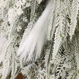 Unlit Potted Christmas Tree with White Tips,4Ft