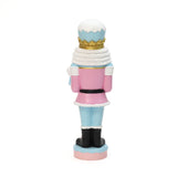 Christmas Pink Nutcracker Soldier Decor with Cake Lights, 2ft