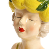 Lady lemons ceramic sculpture vase