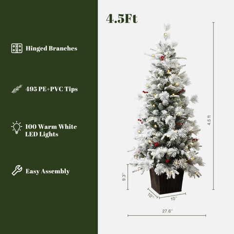 artificial-snow-flocked-potted-christmas-tree-with-led-lights-great-as-garden-yard-porch