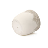 Antique Travertine Tapered Round Planter,Off-White,15.75''