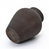 Dark Brown Rustic Vase, 15.8'' H