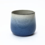 Glazed Blue Round Ceramic Planter Pot with Drainage, 11.6'' Dia