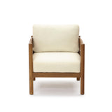 Acacia Wood Outdoor Patio Chair with Cushion