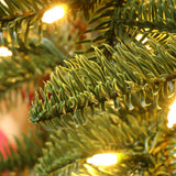 Pre-Lit Green Pine Christmas Tree with  Square Pot,5ft