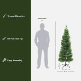 Holiday Slim Green Artificial Pampas Grass Trees,6ft