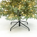 Pre-Lit Green and Gray Pine Christmas Tree with Stand,7ft