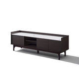 Modi Wenge Faux Marble Top Manufactured Wood TV Console Table, 62"