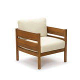 Acacia Wood Outdoor Patio Chair with Cushion