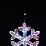 Christmas Snowflake Holiday Decoration with Lights, Set of 3