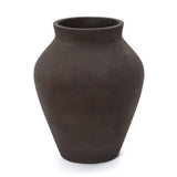 Dark Brown Rustic Vase, 15.8'' H