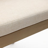 Acacia Wood Outdoor Accent Chair with Cushion