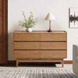 Modern Wood Storage Horizontal Dresser with 2-Drawers,Oak