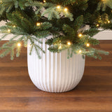 Pre-Lit Green Artificial Christmas Tree with Potted, 6ft