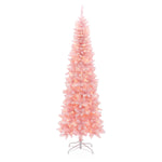 decorating-for-the-holidays-with-pre-lit-pink-artificial-christmas-tree