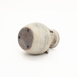 Rustic Off-White with Gray Terracotta Urn Vase,10.2''
