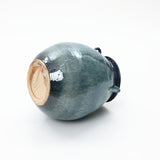 Ocean Blue Tall Round Ceramic Vase, 17.3"H
