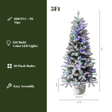 artificial-christmas-tree-is-made-of-666-pe-&-pvc-branch-tips-and-150-multi-color-led-lights