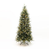 Pre-Lit Green Flocked Artificial Christmas Trees ,7.5ft