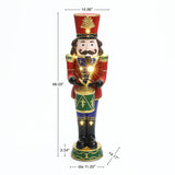 Christmas Nutcracker Drummer Soldier with Lights, 4ft