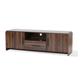 Enzo Walnut TV Stand with Storage for TVs up to 75''