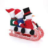 Snowman Family Trio Lights Outdoor Holiday Decoration, 12"H