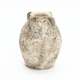 Rustic Old World Bouquet Round Terracotta Vase,10.6''