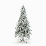 Pre-Lit Flocked Sweeping Christmas Branches Tree,7.5Ft