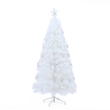 Pre-Lit White Fiber Optic Christmas Tree,6ft
