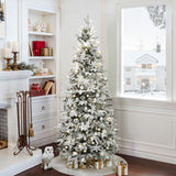 decorating-home-with-6-foot-pre-lit-snow-flocked-christmas-tree