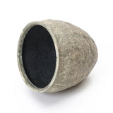 Round Planter Pot, Rustic Flower Pot with Drainage Hole 12.4'' Dia