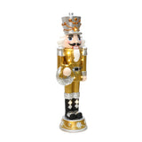Christmas Soldier Nutcracker Holiday Decor with Wreath, 2FT