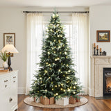 Pre-Lit Green Full Artificial Christmas Tree,7.5Ft