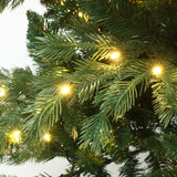 Pre-Lit Artificial Fir Christmas Tree with Stand, 6.5ft