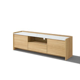 Mid-Century Modern Wood TV Console Tables,Oak 62.5''