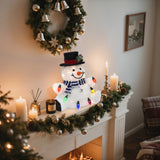 Christmas Outdoor Snowman Decoration with Lights, 1.25ft